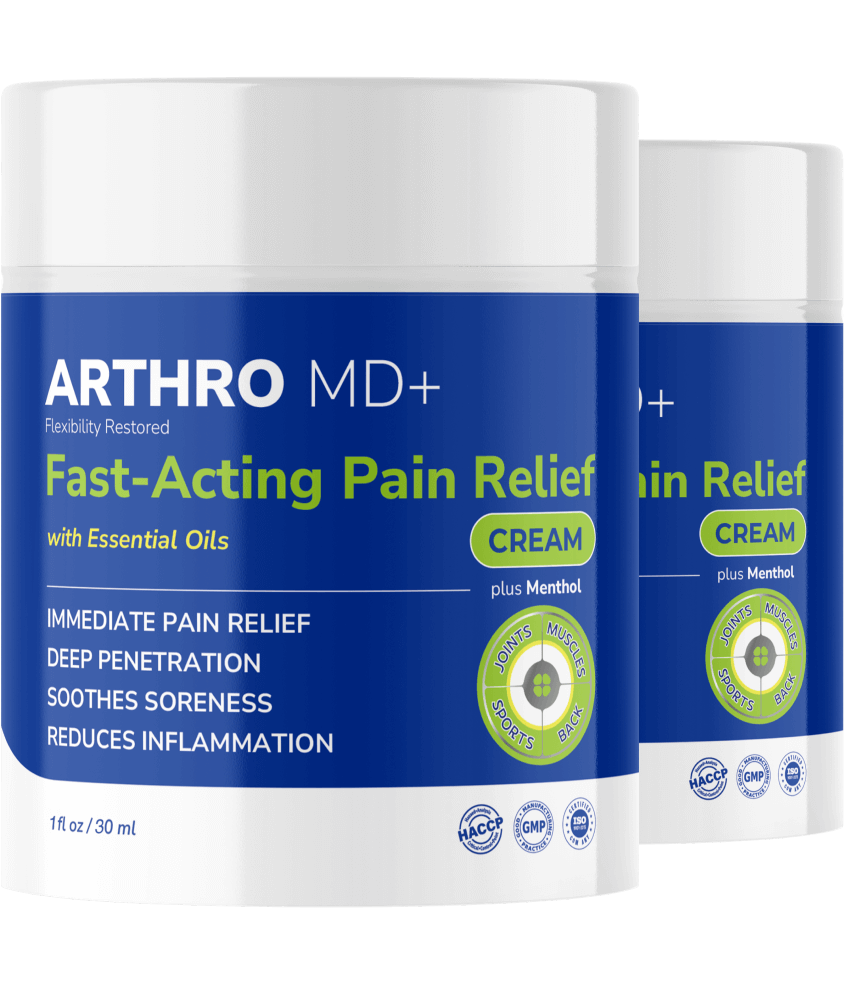 ArthroMD+ pain relief cream bottles